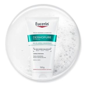 EUCERIN Dermopure Clinical Gel de Limpeza Concentrado 150ml, Reduz oleosidade, acne e marcas escuras